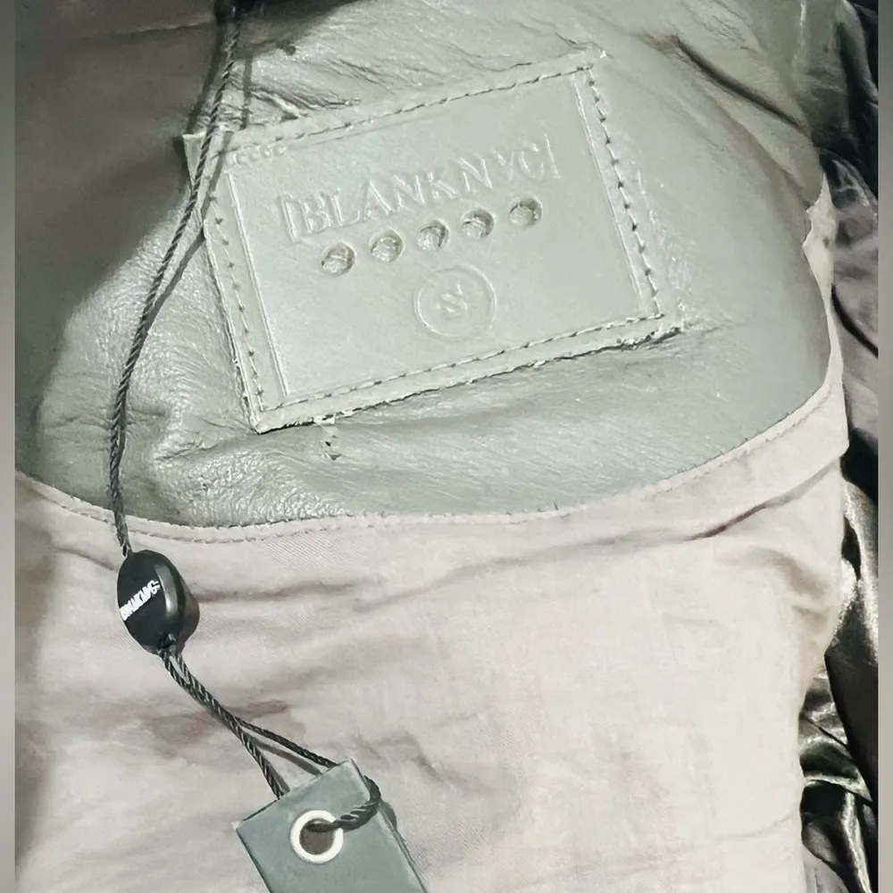 Charcoal Grey Lambskin Leather Jacket - Image 10