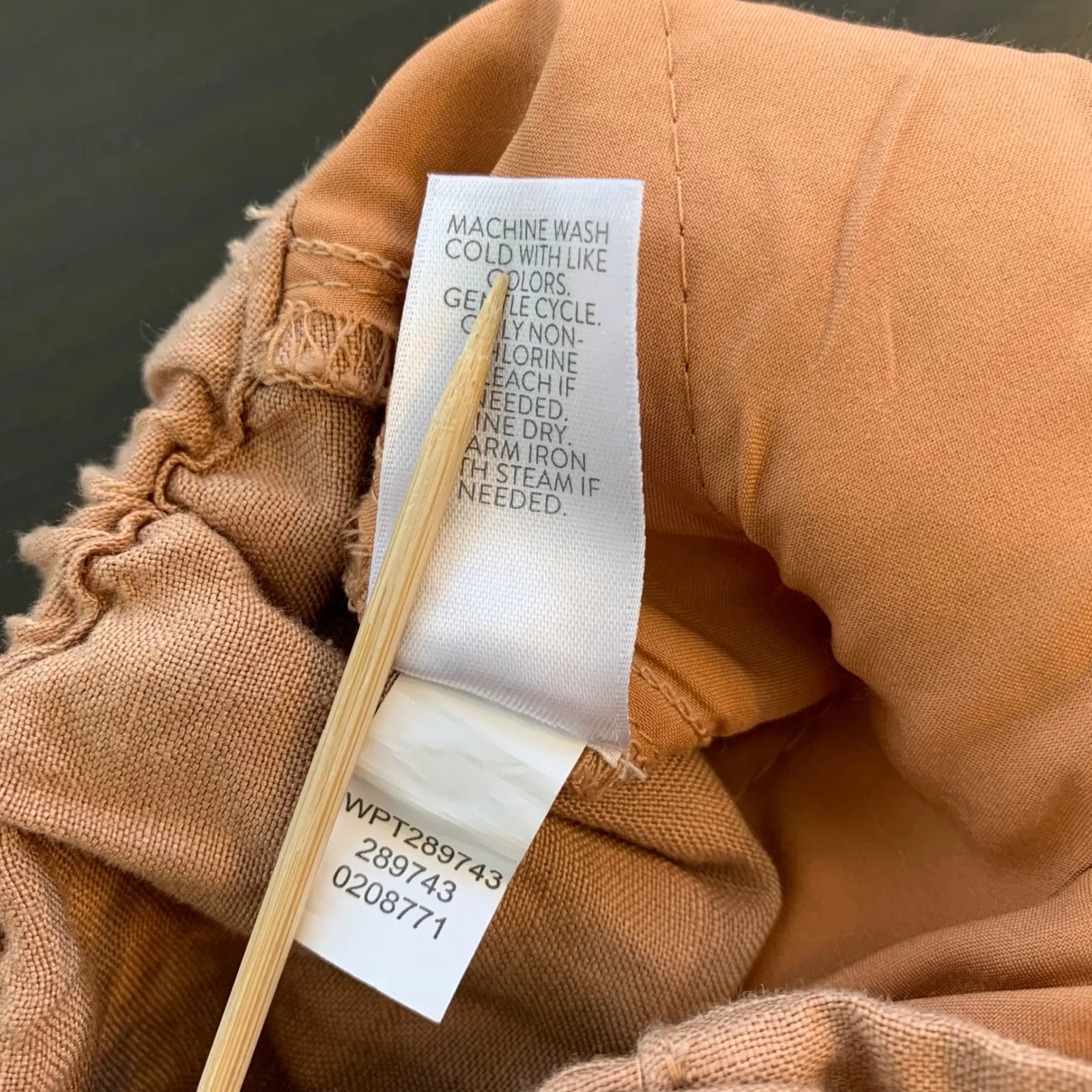 J Jill Linen Blend Wide Leg Pants XL Tall Brown Comfort Pockets READ HEMMED - Image 5