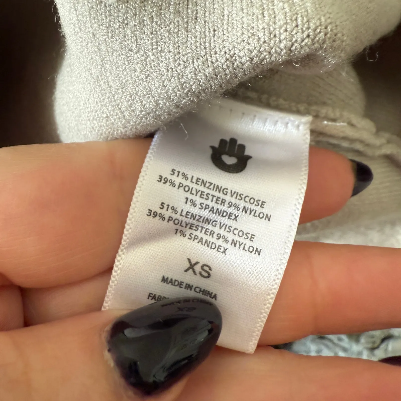 SPIRITUAL GANGSTER | Hadley Wrap Crossover Long Sleeve Crop Top Birch | XS - Image 7