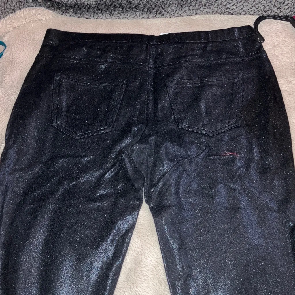 🔹4 for $30 Better Be Glossy Black Leggings, Medium - Image 3