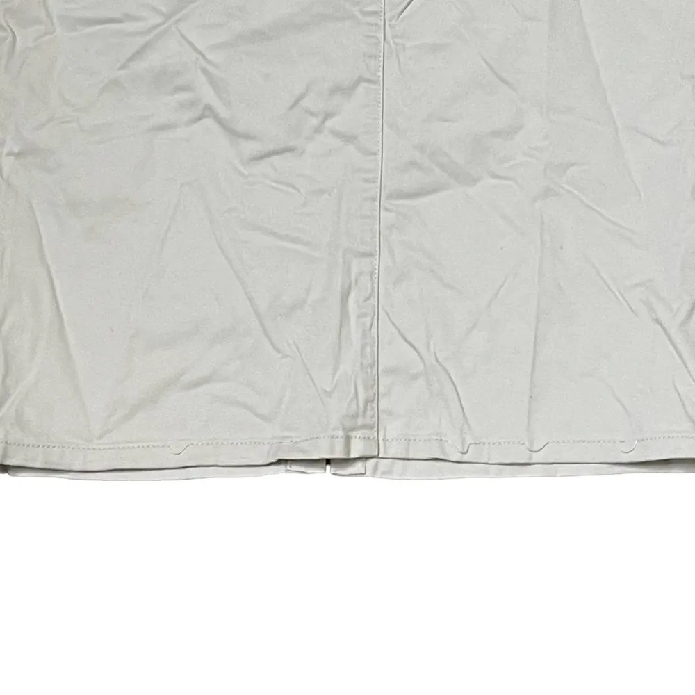 J.Jill Live In Chino Pencil Skirt Two Button Stretch Beige Split Back Women Sz.4 - Image 3