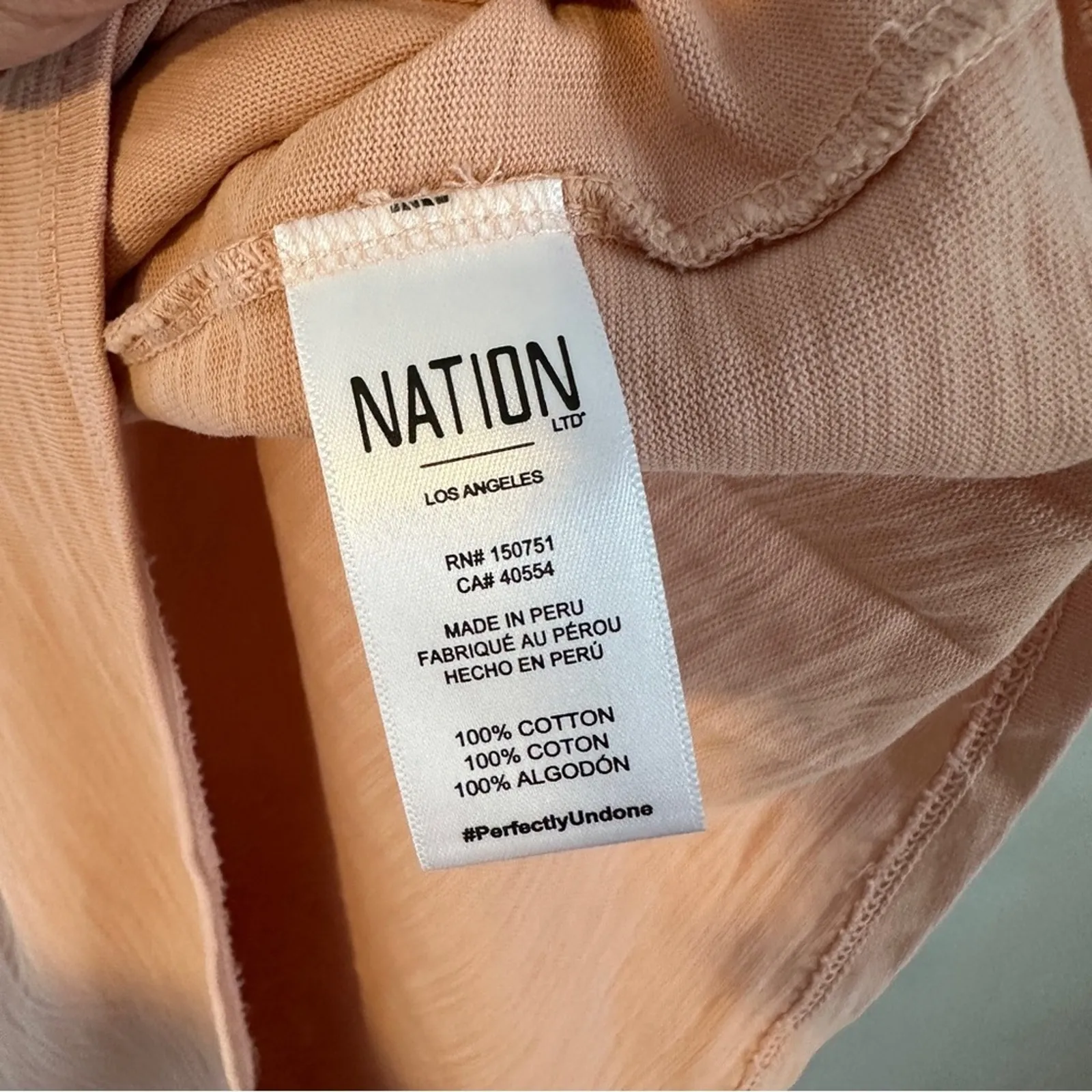 Nation LTD Mallory Flutter Sleeve T Shirt Dress Light Pink NEW - Image 6