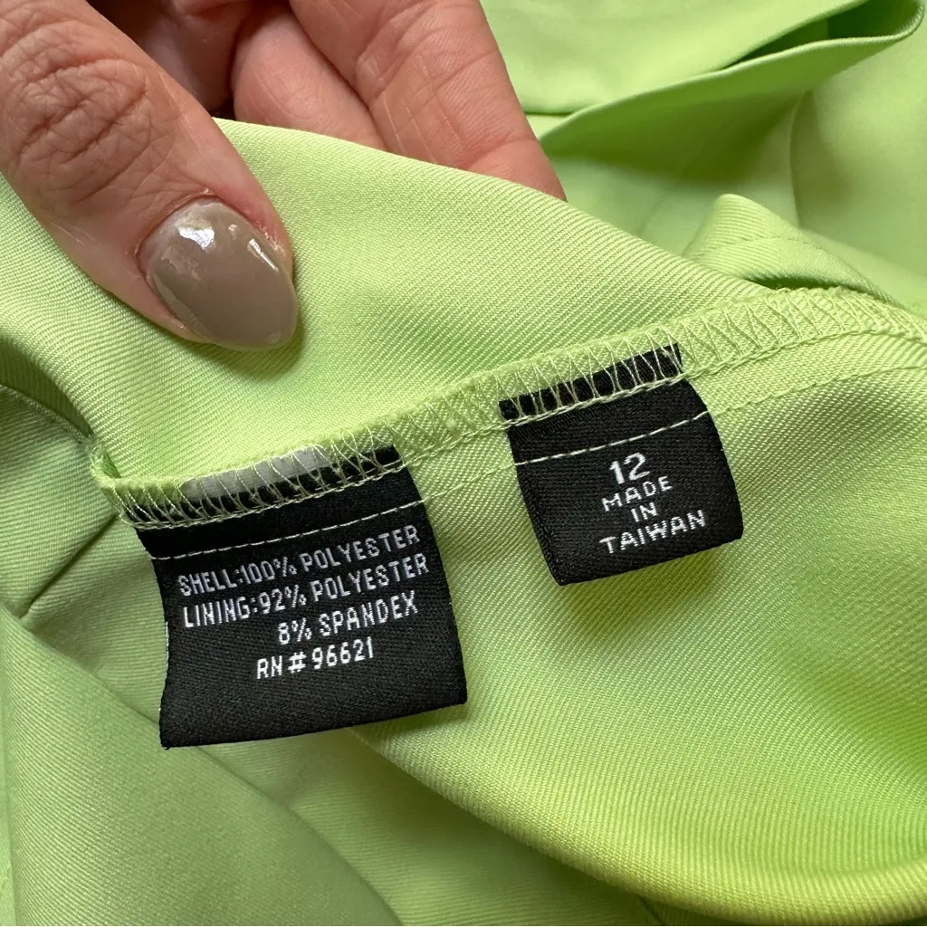 Kate Lord Green Split Hem Golf Skort Women's Size 12 Tennis Golf Skirt - Image 8