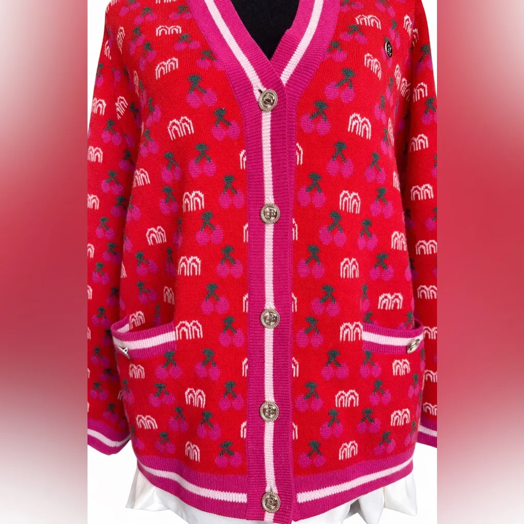 Maje March Jacquard Cardigan - Image 5