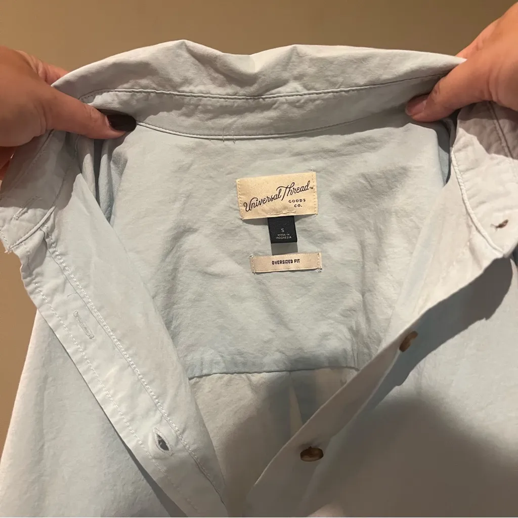 Universal Thread Light Blue Button Down Top - Image 6