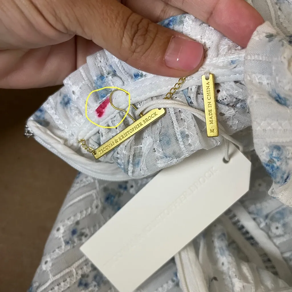 Tecovas & Kristopher Brock The Ava Dress Blue Size M - Image 7