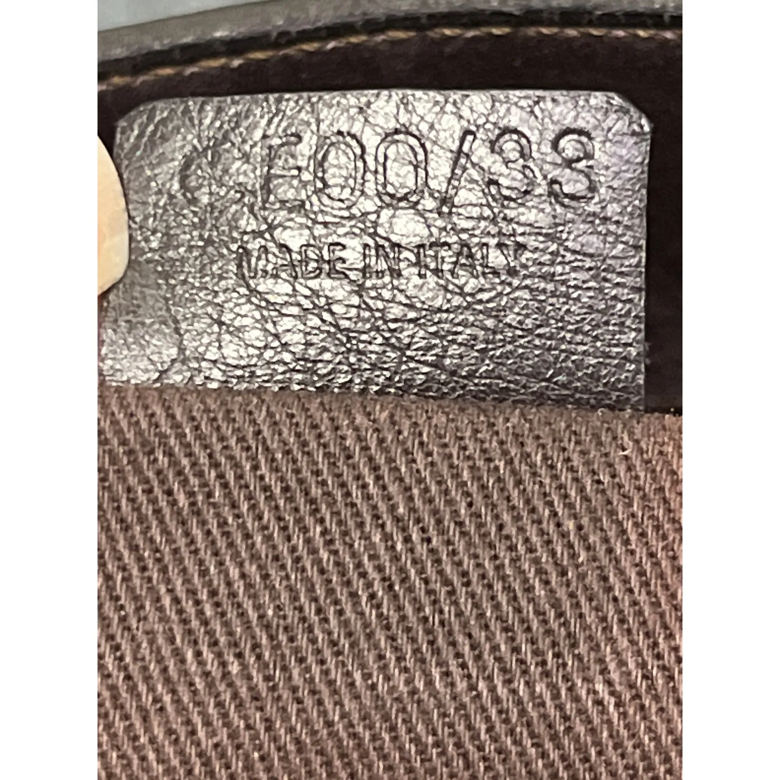 Celine CE00/33 Brown Leather Boogie Satchel Bag Made in Italy Top Handle Purse - Image 7