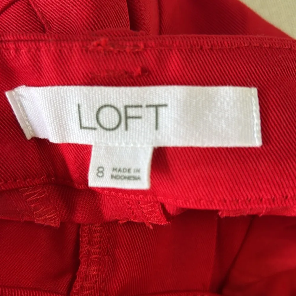 Loft  Red Pantsuit Classic Straight-Leg Design - Image 2