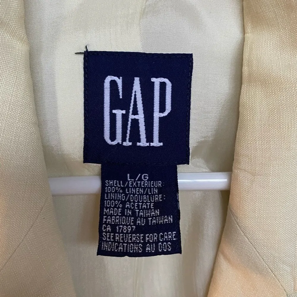 Gap SZ L neutral blazer jacket - Image 4