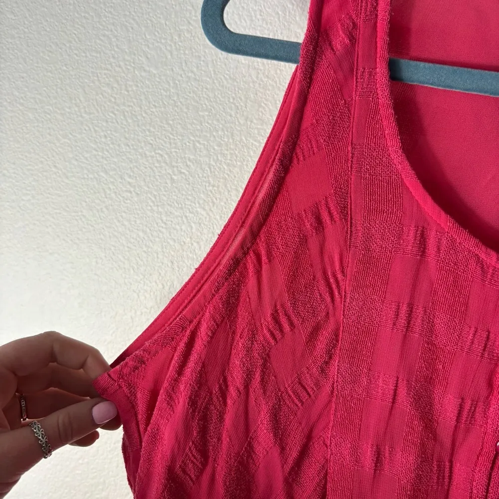 Women's Lucky Brand Pink/Orange Sleeveless Top size Medium - Image 5