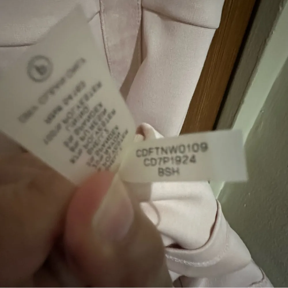 Calvin Klein Women’s Dress Sz14 Faux Suade Blush Pale Soft Pink Midi Shift $134 - Image 7