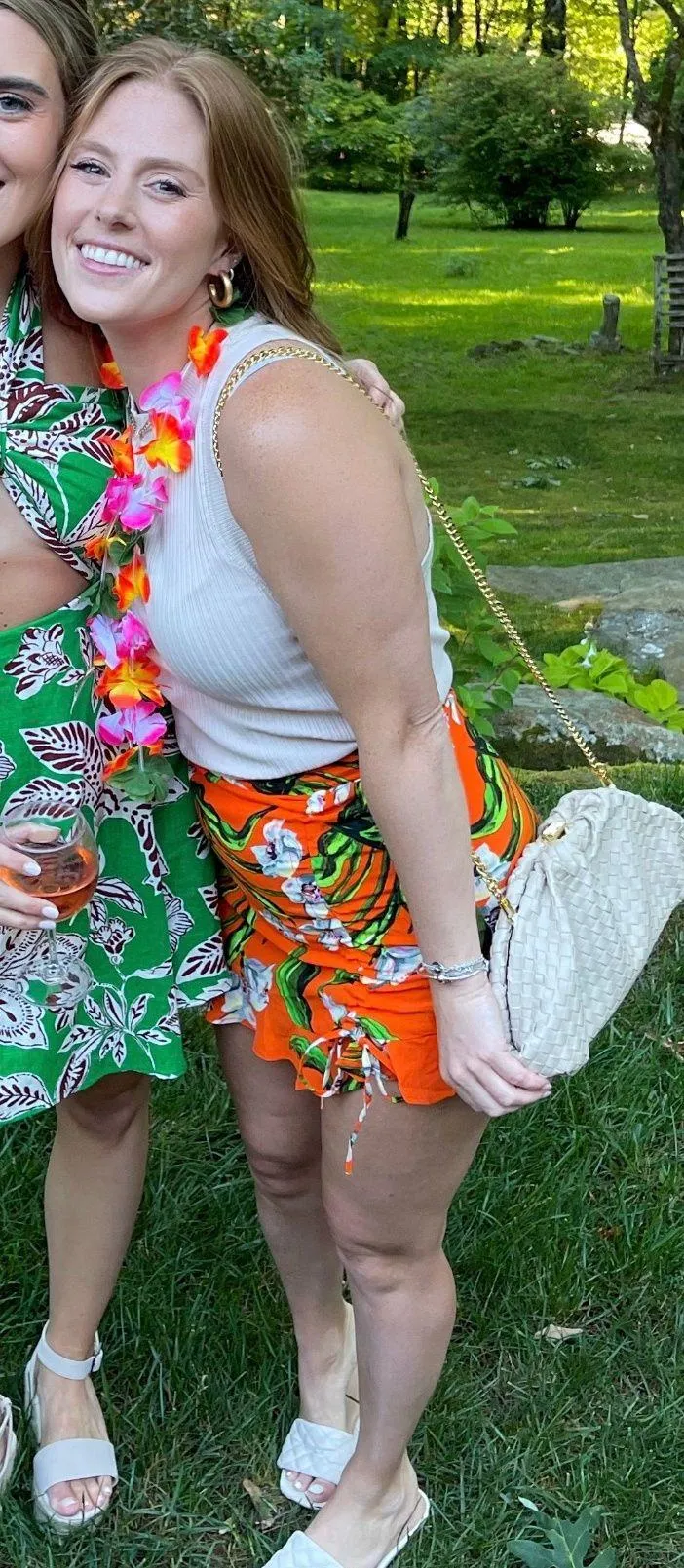 Orange Hawaiian Skirt - Image 4