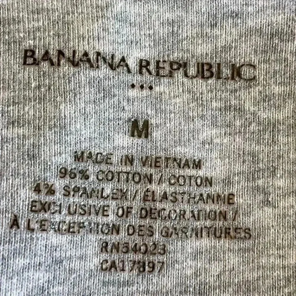 Banana Republic Gray Solid Embroidered Soft Essential Basic Camisole SZ M # 1603 - Image 9