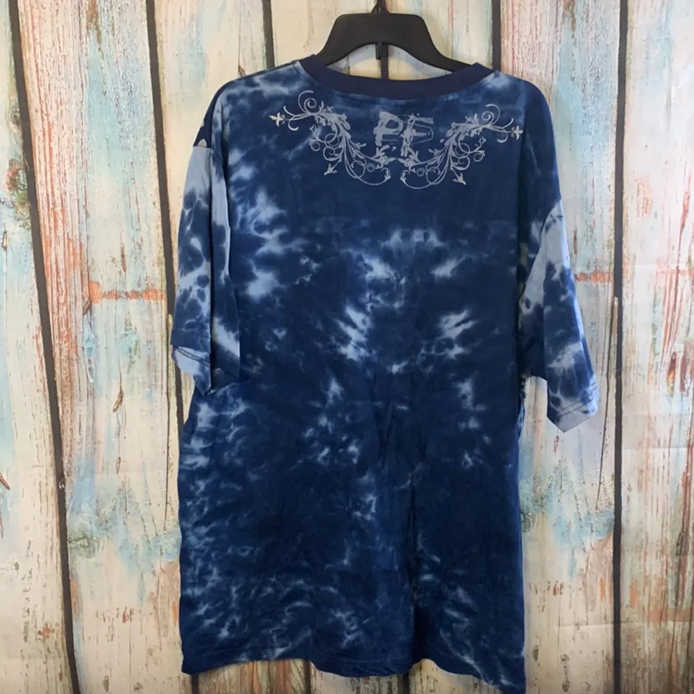 Vintage Pacific Flyer Angel, Skulls & Floral Tie Dye Print T - Image 5