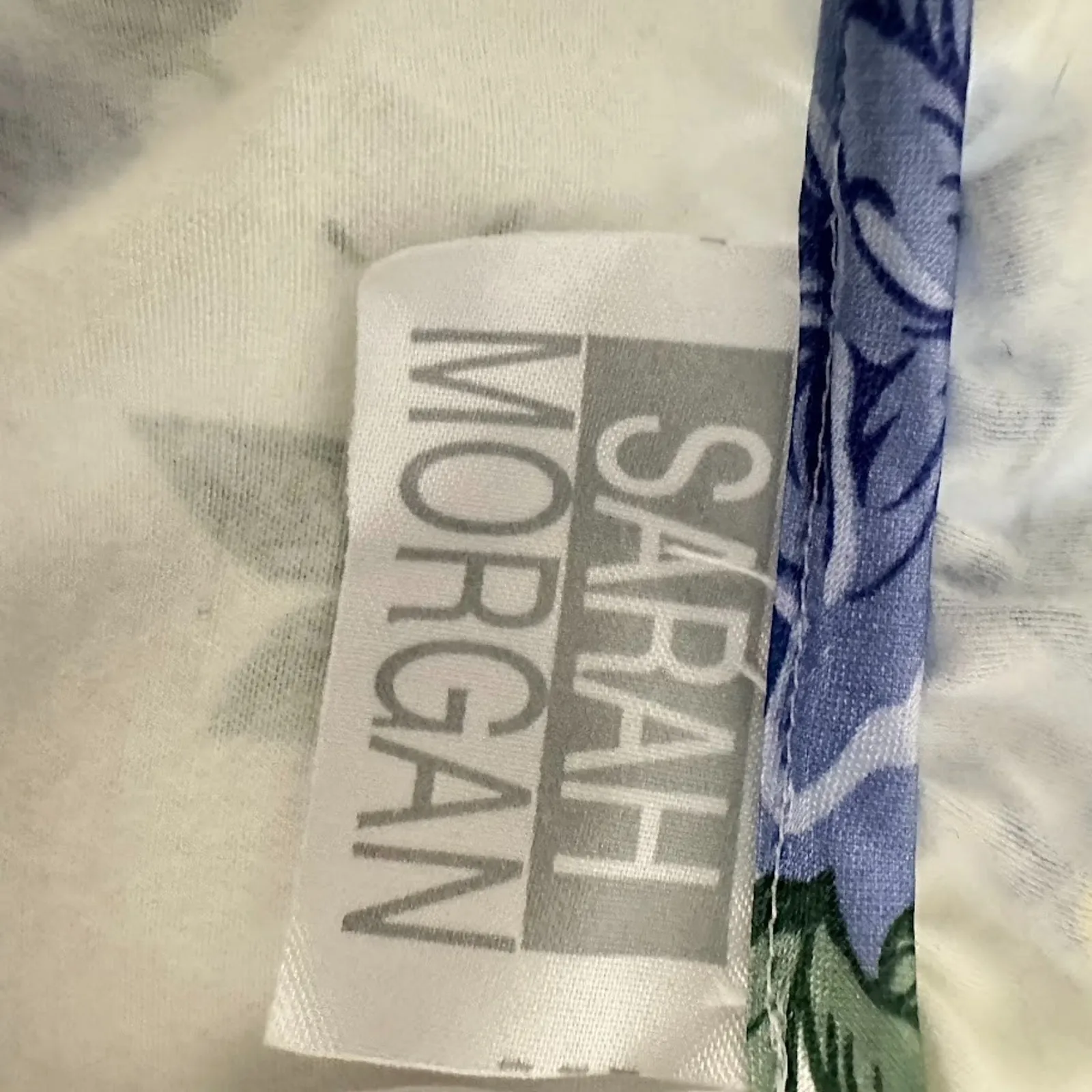 Vintage Sarah Morgan Satin Maxi Nightgown Womens M Cottagecore Floral Granny White Size M - Image 6