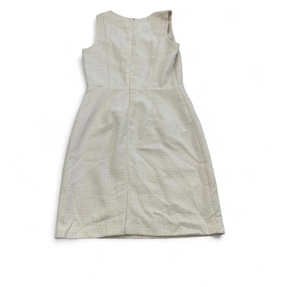 Banana Republic Dress Womens 00P Sleeveless Textured Tonal Pencil Midi Back Zip - Image 2
