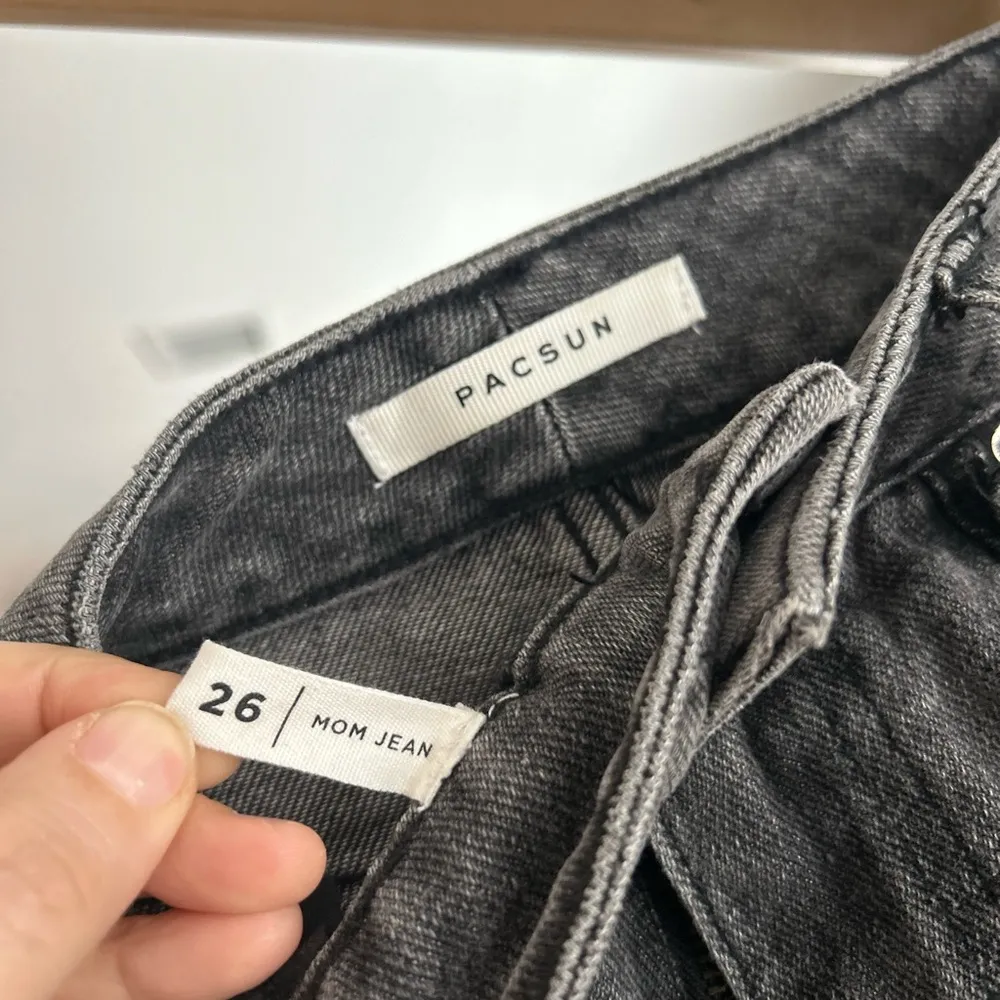 Pac Sun Distressed Gray Jeans - Image 2