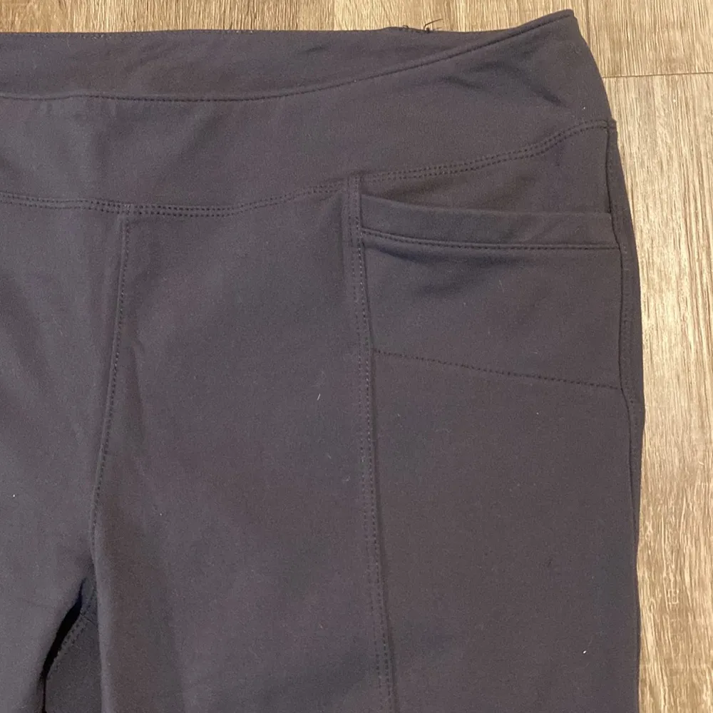 ATHLETA womens grey athletic side pockets size L - Image 3