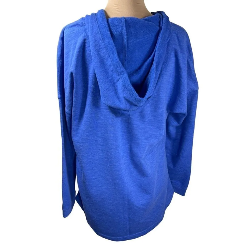 MTA Sport Women's Pullover Sweatshirt Hoodie Long Sleeve Blue Size L Large - Image 3