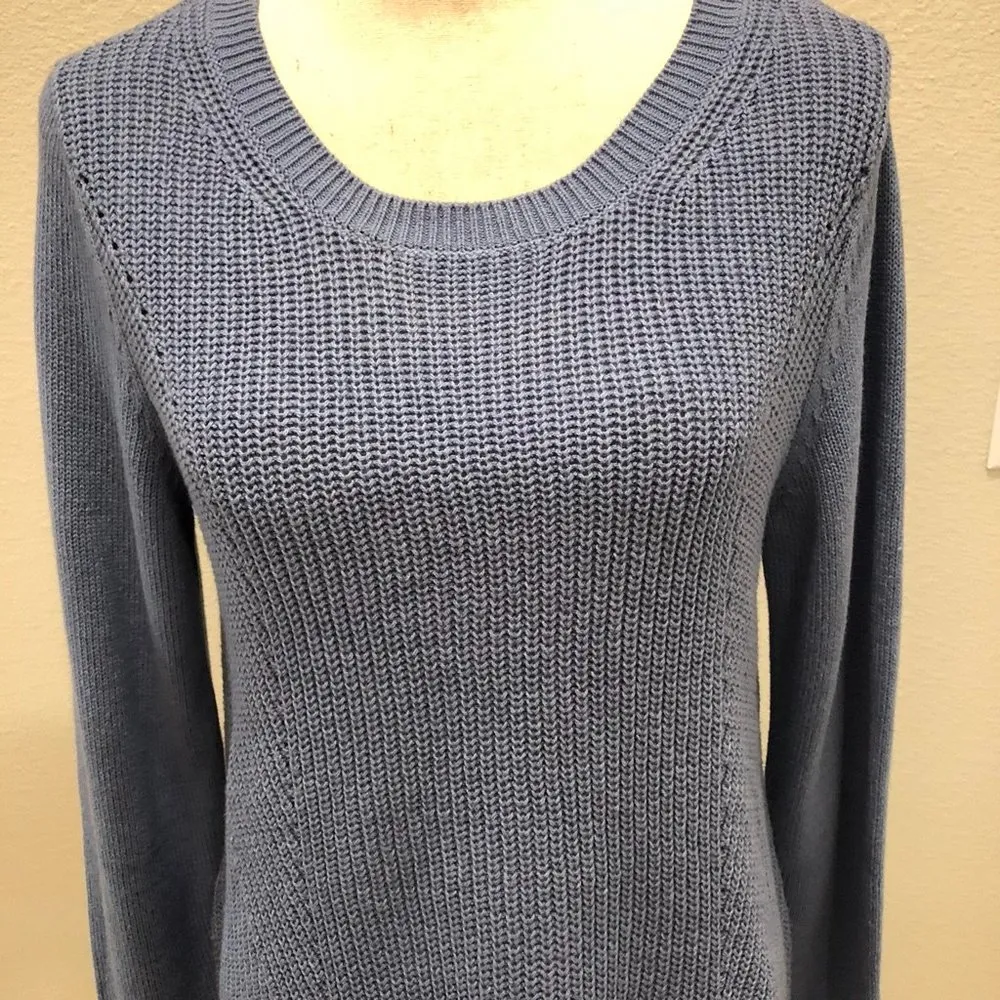 Croft & Barrow Sweater Knit Layered with Chiffon Hem Size Medium NEW - Image 11