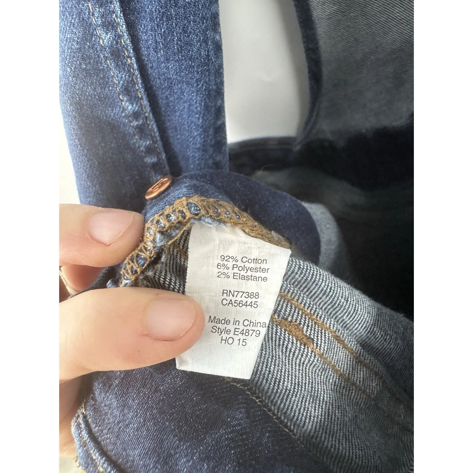 Madewell Skinny Overalls Women L Judd Wash Denim Western Southern Farm Preppy - Image 4