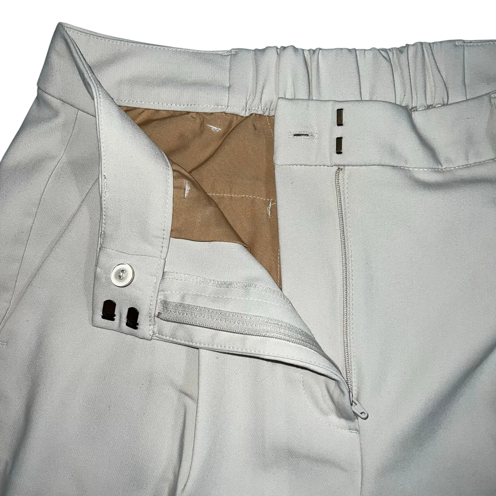 Old Navy Womens Extra High Rise Taylor Wide Leg Trouser Pants Beige Large - Image 5