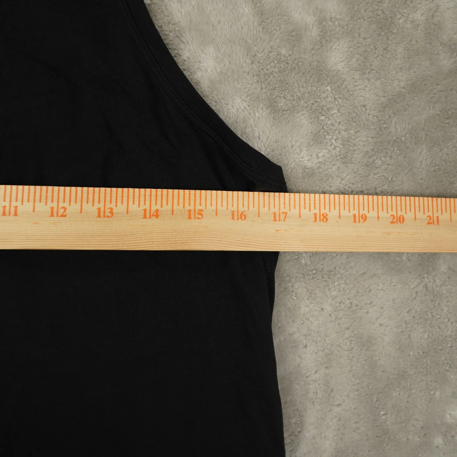 Lululemon All Tied Up Tank Top Black Pima Cotton Open Back Size 4 Yoga Running - Image 3