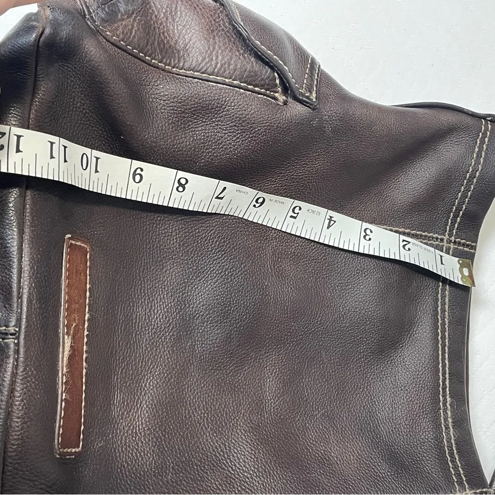 Fossil Brown Leather Hobo Shoulder Bag - Image 10