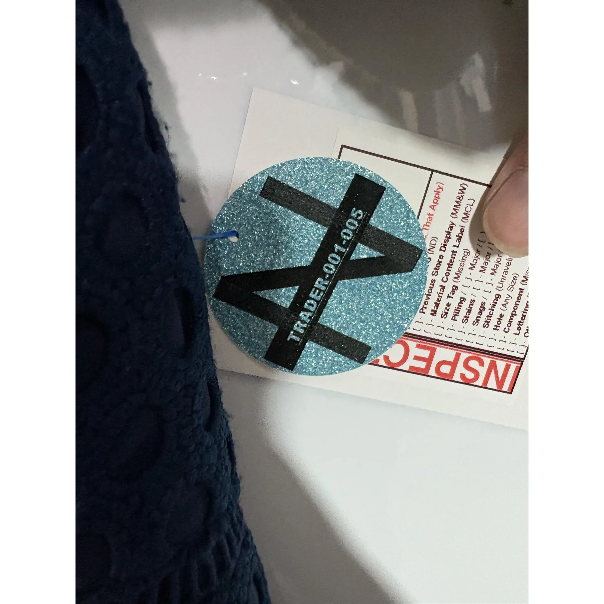 Abercrombie & Fitch Navy Blue Lace Crochet Spaghetti Strap Mini Dress Size Small - Image 5