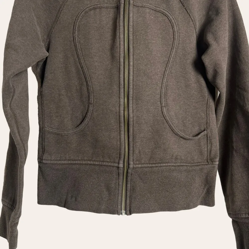 Lululemon Black Scuba Zip Up Hooded Jacket Women's Size 6 - Image 3