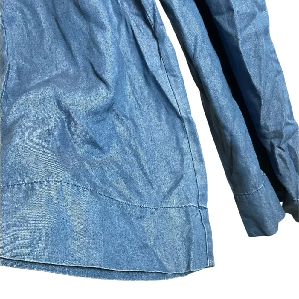 GUESS Combination Glad Jumsuit Size small Stylish Blue Backless Jumpsuit - Image 7