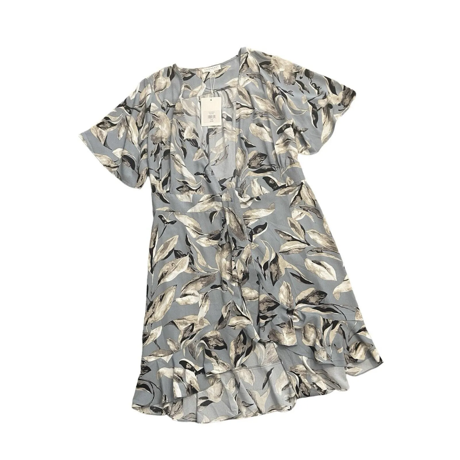 DownEast Blue Ruffled Wrap Sundress - Image 2