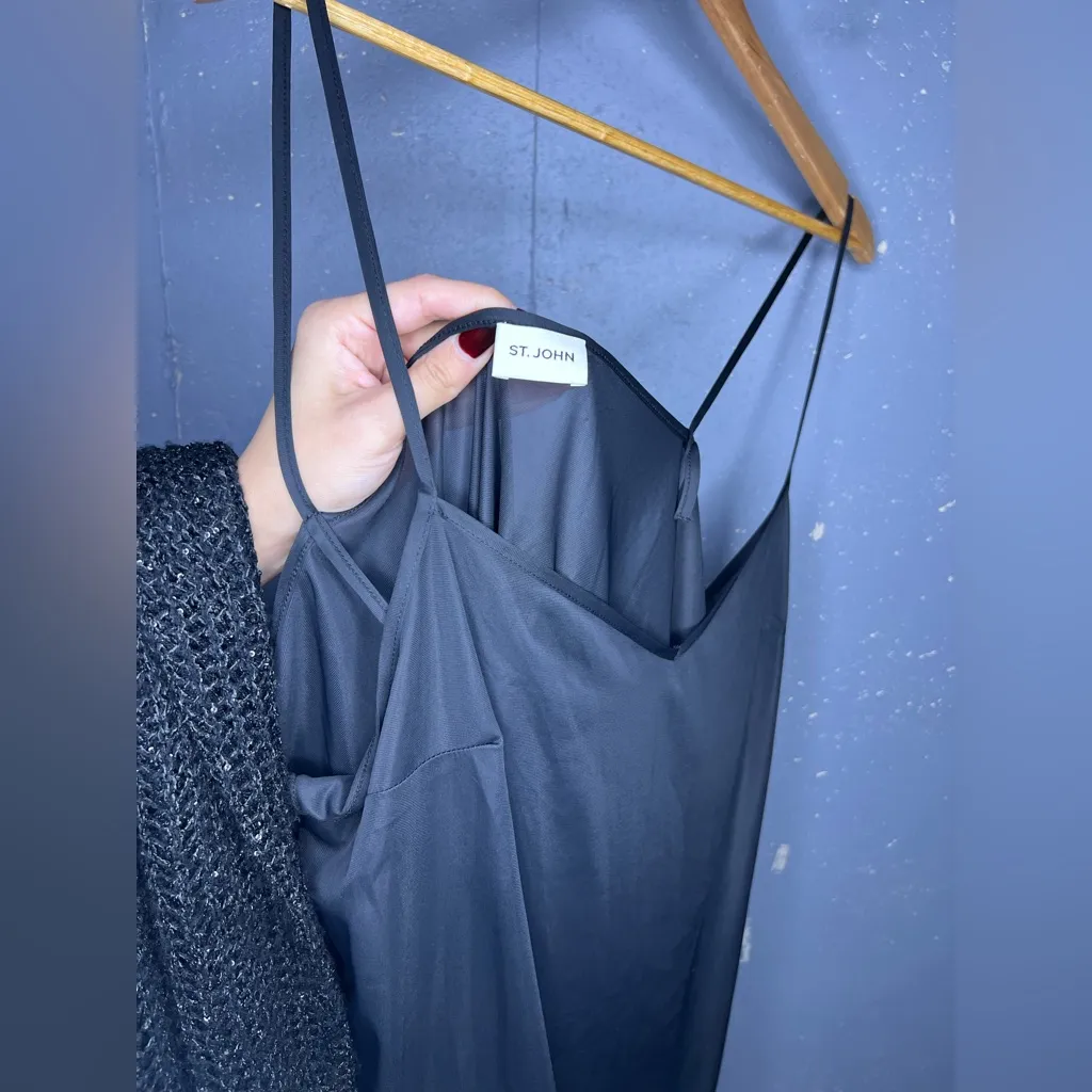 St. John Sequin Mesh Knit Long Sleeve Gown (XL) - Image 5