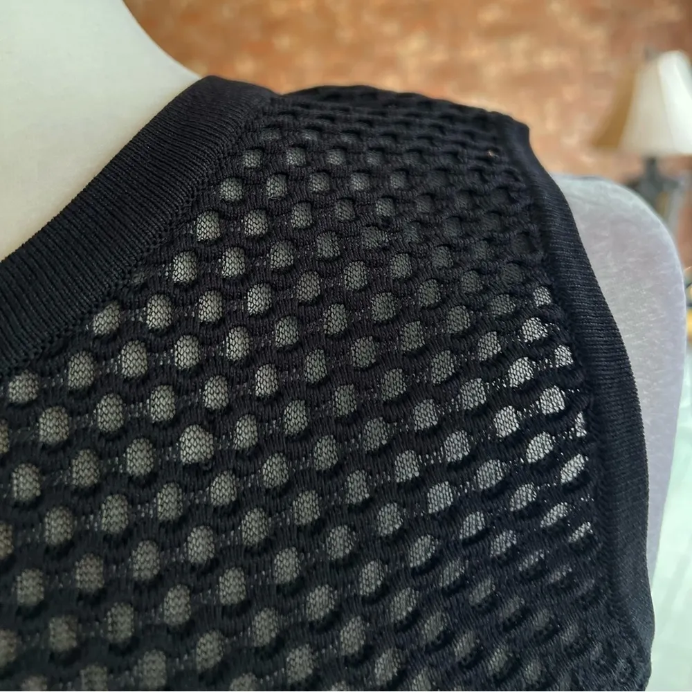 John + Jenn Revolve Nori Dress Black Bodycon Mesh Sleeveless Cocktail Party S - Image 6