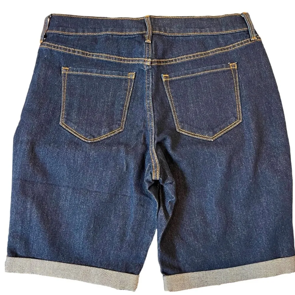 OLD NAVY denim shorts dark blue size 4 - Image 5