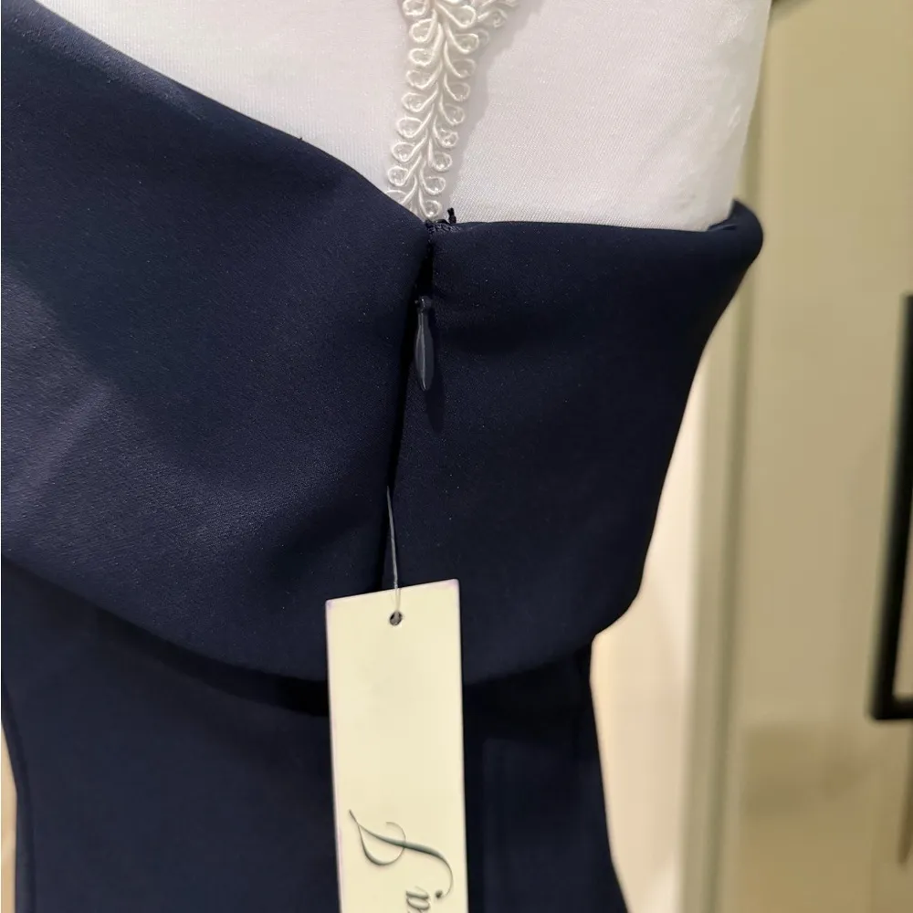 Eliza J Midnight Blue One-Shoulder Dress- NWT - Image 5