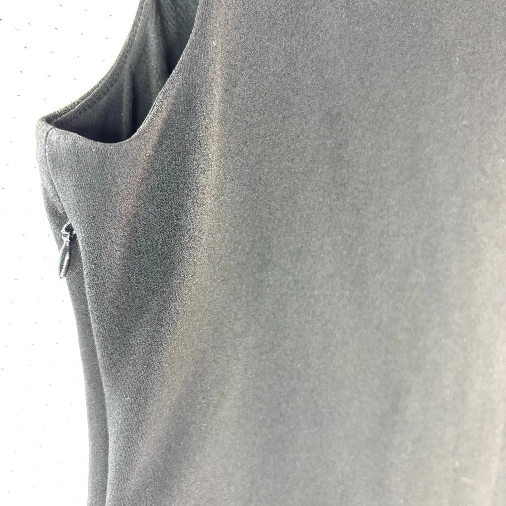 WHBM M White House Black Market Cowl Neck Fitted Shell Top in Black - Funeral - Image 3