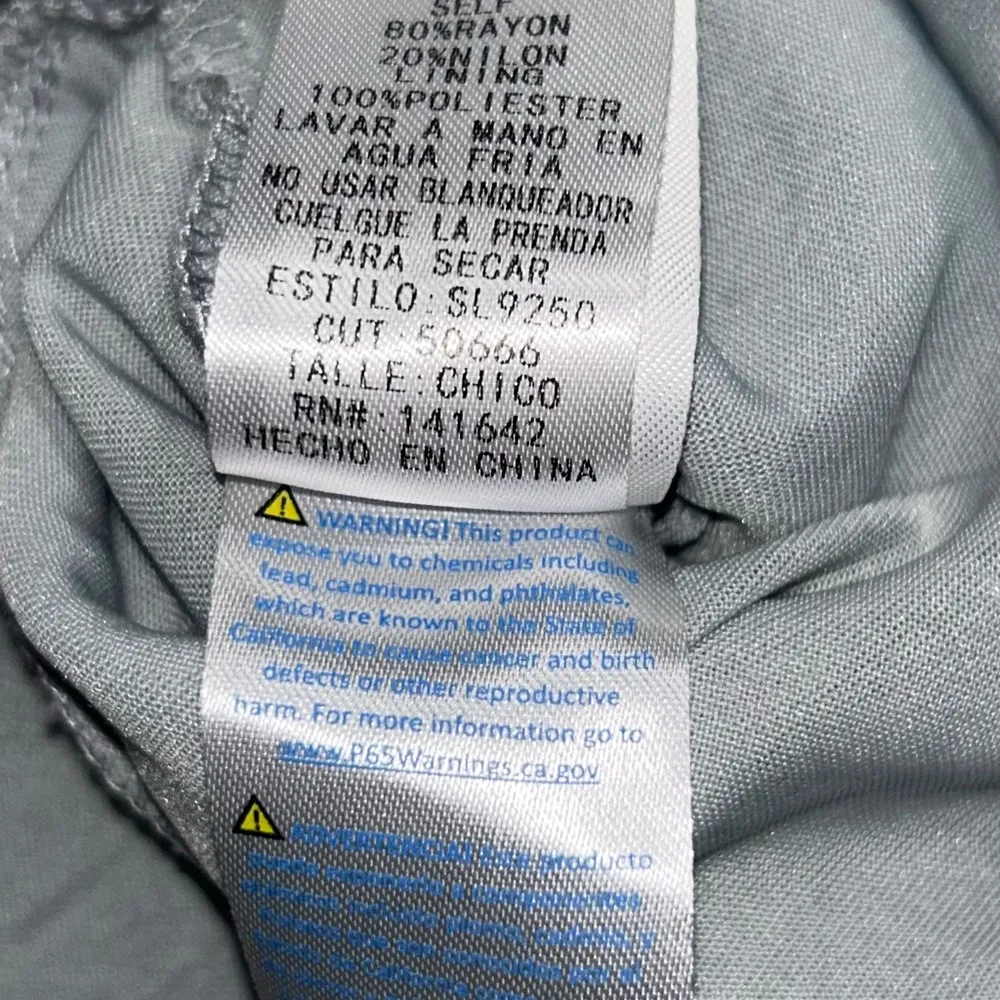 Sleeveless Gray/sky blue Jumpsuit small - Image 5