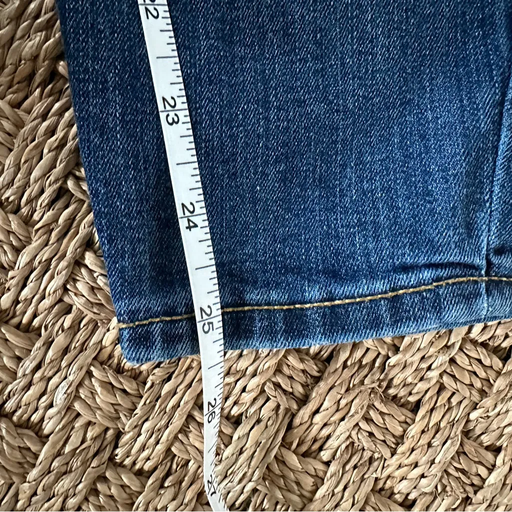 Gap Denim Legging Jeans Women's 26 Regular Mid Rise Dark Indigo Skim - Image 7