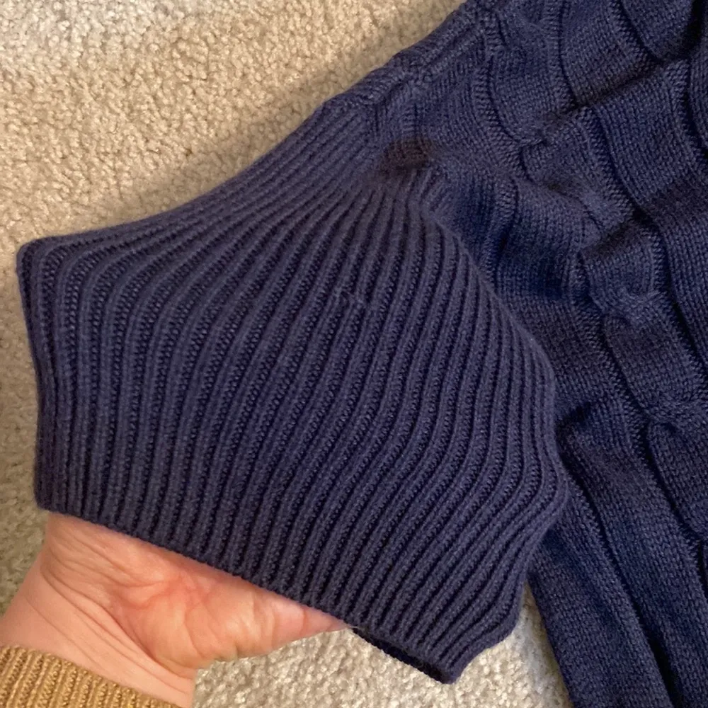 Navy knitted short sleeve sweater Michael Kors - Image 5