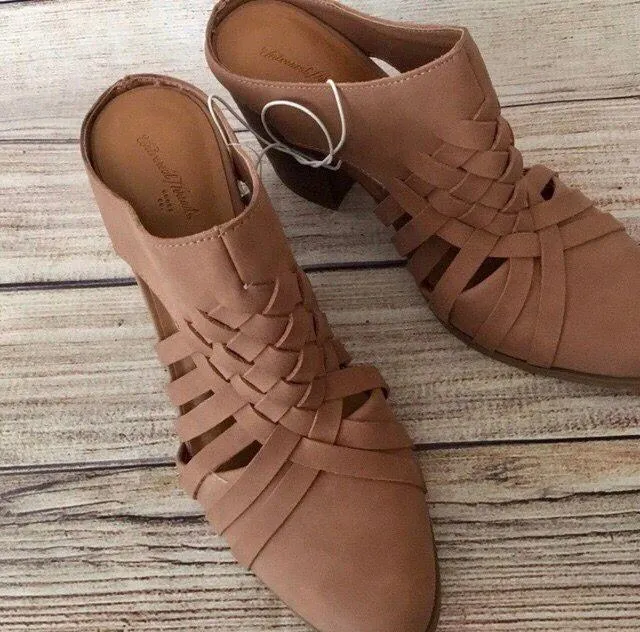 Heeled Mules, Size 8 Brown - Image 2