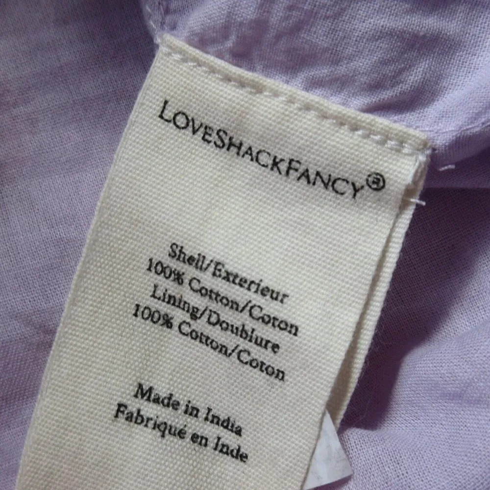 NWT LoveShackFancy Mavis Mini in Lilac Fusion Floral Tiered Cotton Dress S - Image 5