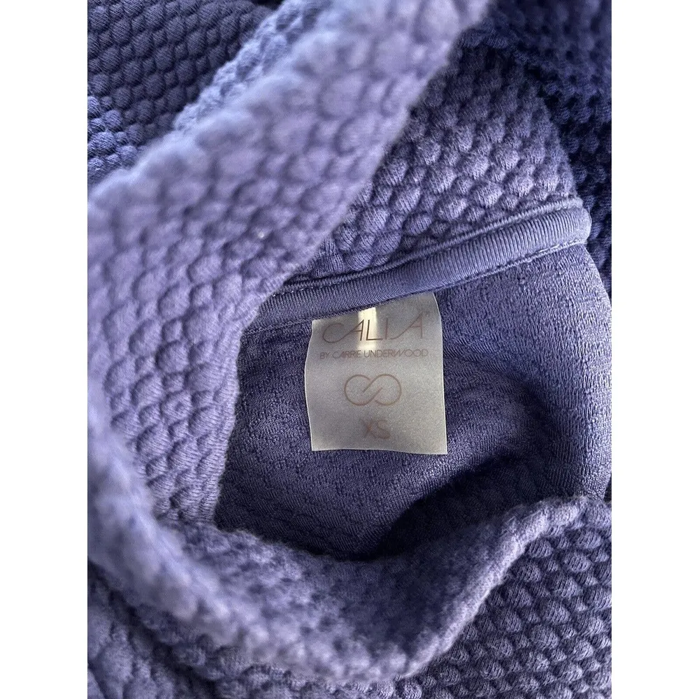 Calia Royal Purple Textured Cloud Knit Turtleneck Pullover Sweater Size XS - Image 4