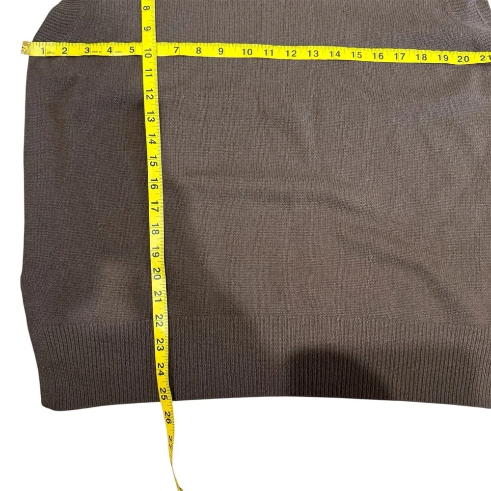 NakedCashmere brown Bruna Sleeveless Cashmere Turtleneck sweater vest NEW Size M - Image 10