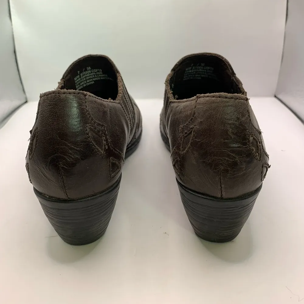 Born Amibeth Womens Brown Western Wingtip Booties Size 7 B75506 cowgirl rodeo - Image 7