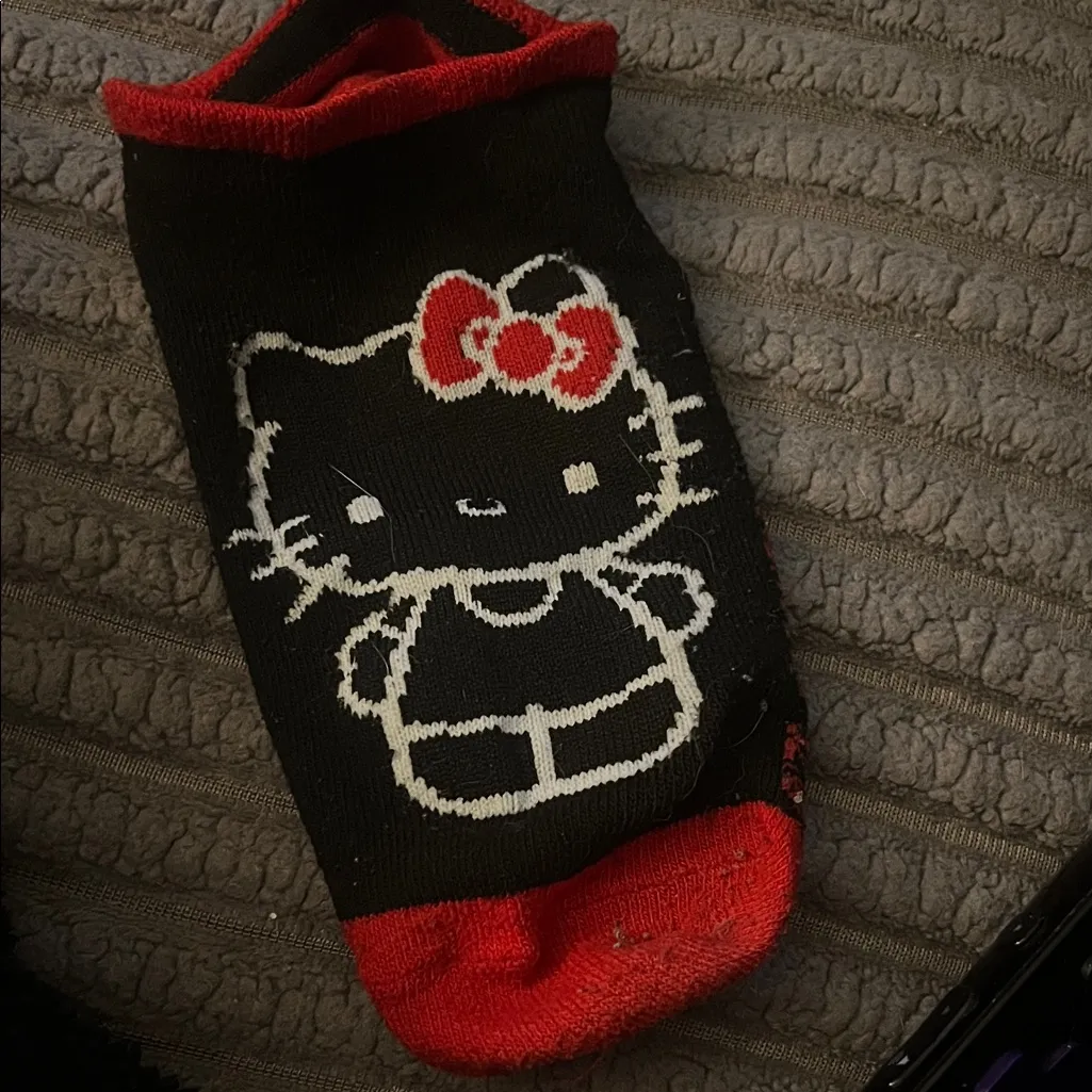 Hello Kitty Black and Red ankle Socks - Image 3