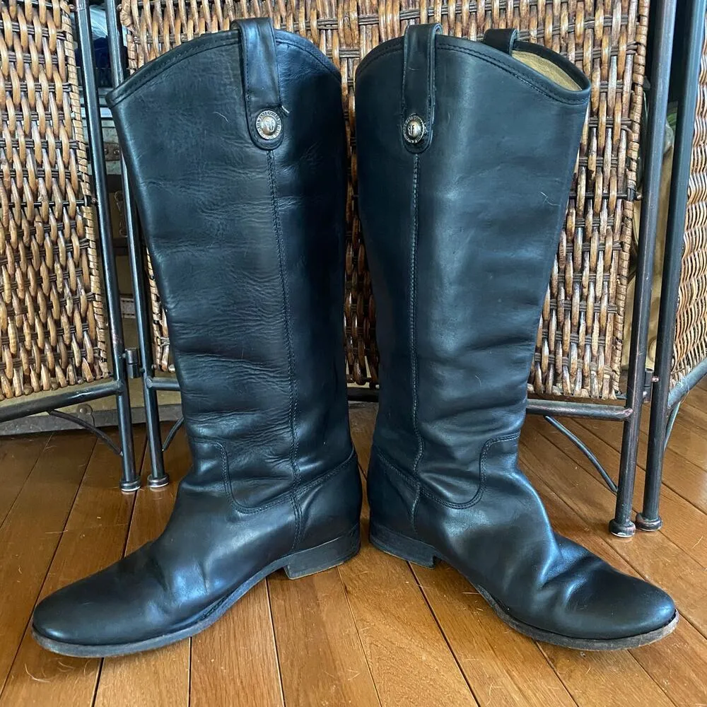 Size 8//Frye Melissa Button Riding Boots - Image 2