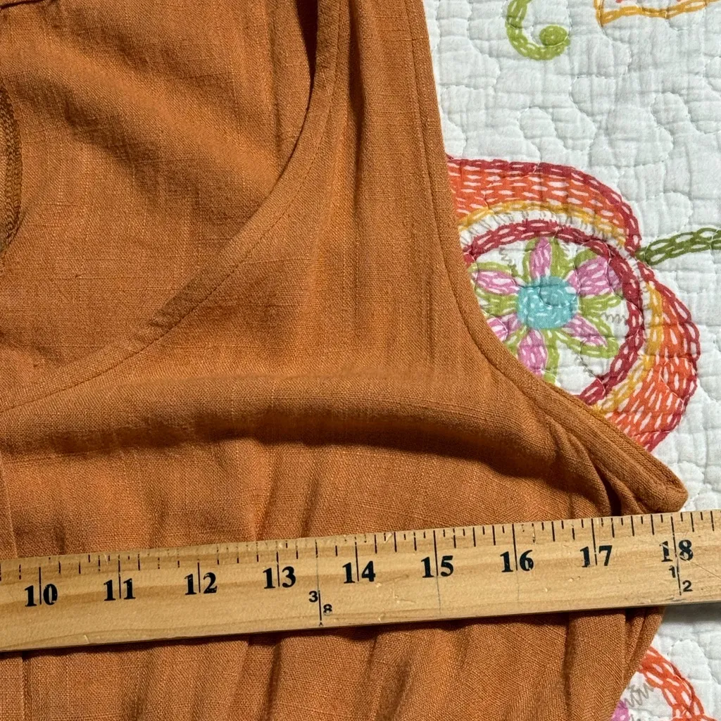 Carole Christian size large tie tank romper v - Image 3