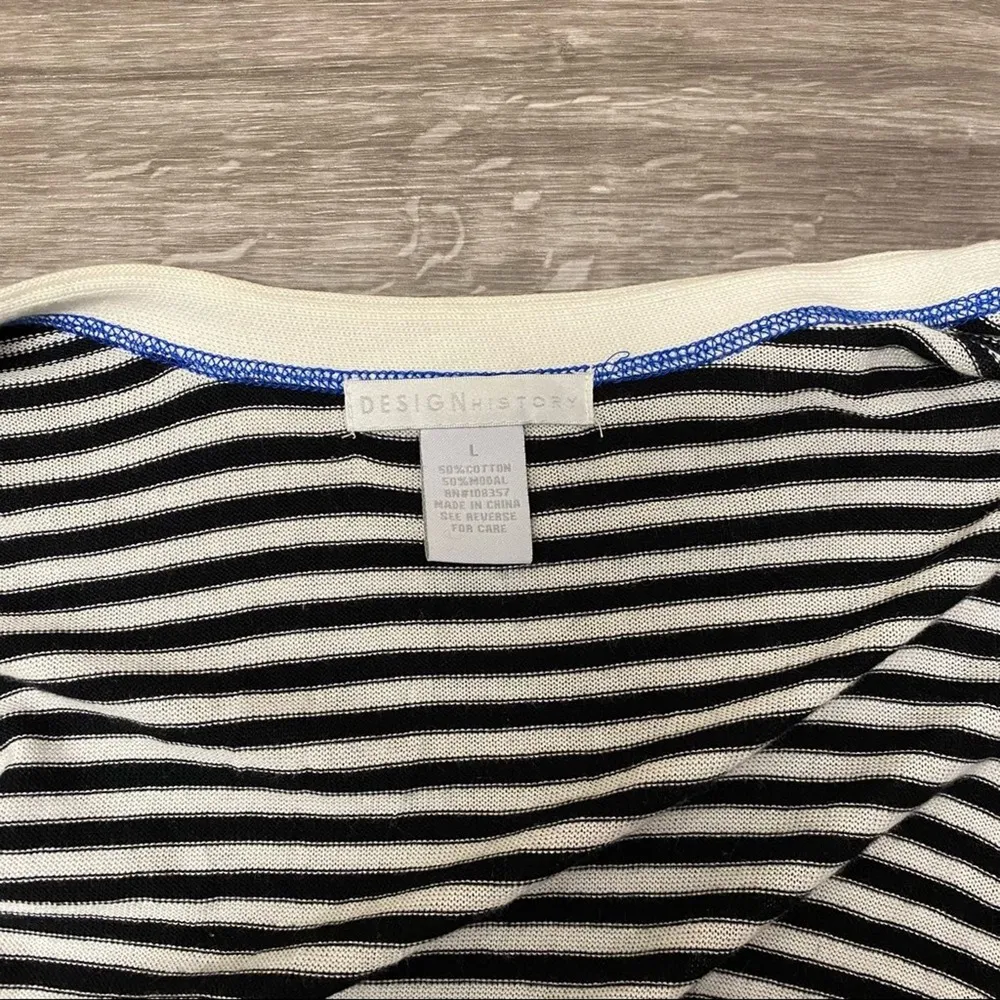 Design History Striped Knit Sweater Size Large - Image 4