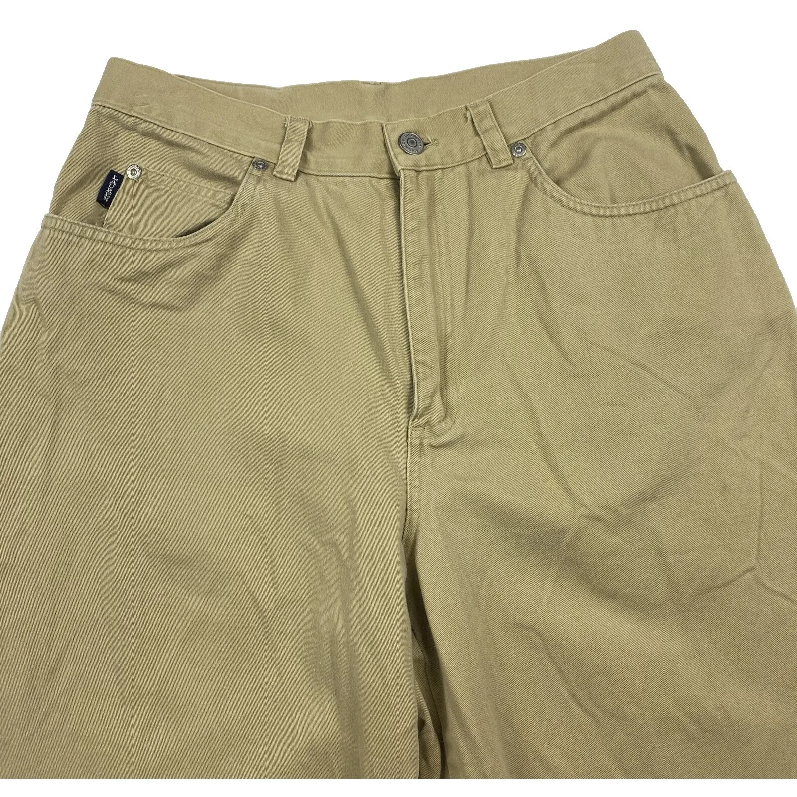 Lauren Ralph Lauren Women's Size‎ 8 100% Cotton Denim Jeans Khaki Tan Vintage - Image 2